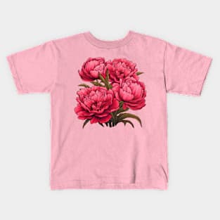 Peonies Kids T-Shirt